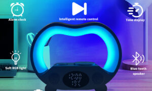 Smart LED Ambient Light – 6-in-1 Wireless Charging Night Lamp