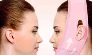 V-Shape Face Lifting Bandage for Facial Contouring & Firming | Adjustable Compression Mask
