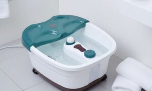 Relaxing Heated Foot Spa with Bubble & Roller Massage